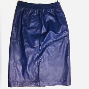 VINTAGE JFS Leather Skirt